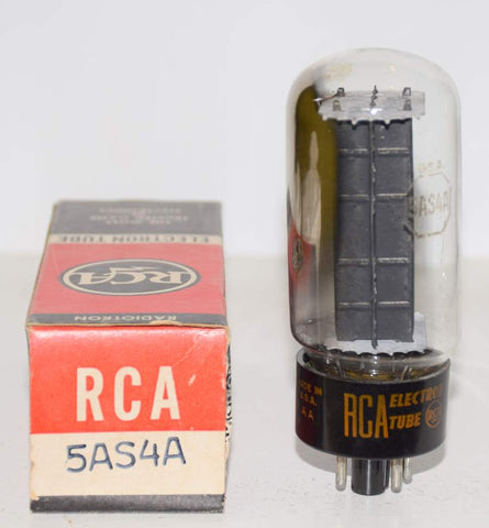 (!!) (Best Single) 5AS4A RCA NOS 1964 slightly tilted glass (56/40 and 56/40)