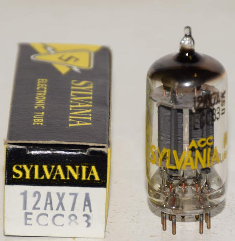 (!!!) (Best Single) 12AX7A Sylvania NOS 1960's (Gm=2600/2400)