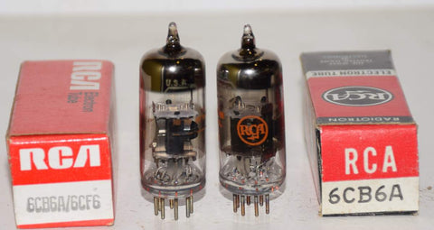 (!!) (PAIR) 6CB6A RCA NOS 1960's - 1970's (7ma and 7ma)