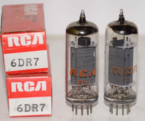 (!!!) (Best RCA Pair) 6DR7 RCA NOS 1975 (1.5/34ma and 1.6/42ma)