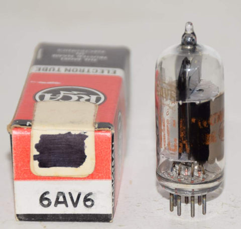 6AV6 RCA used/tests like new (1.9ma)