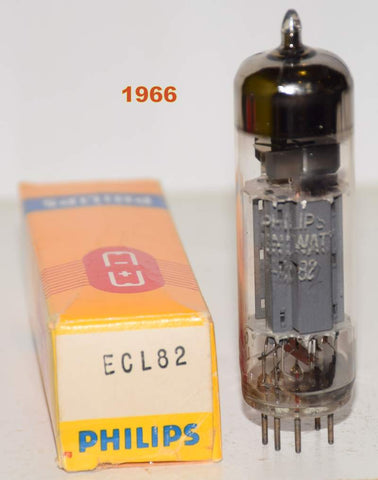 (!!) 6BM8=ECL82 Philips Miniwatt Holland used/good 1966 (2.4ma/25ma)