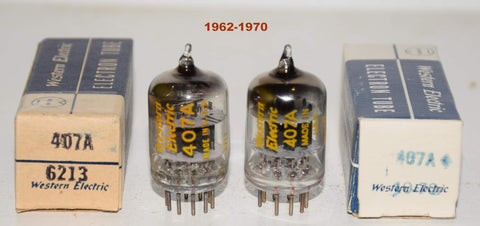 (!!!) (Recommended Pair) 407A Western Electric NOS 