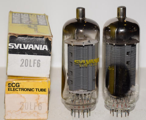 (!) PAIR) 20LF6 Sylvania NOS sa,e build (98/60 and 98/60)