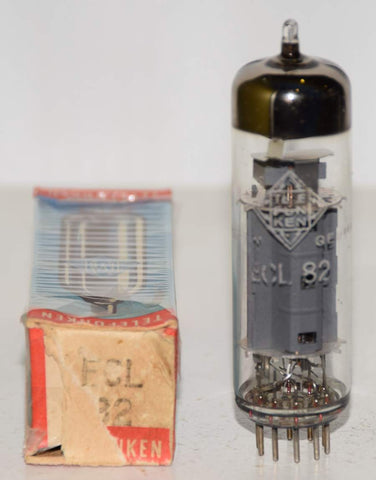 (!!!) (BEST 6BM8 - best sound) ECL82=6BM8 Telefunken Germany <> bottom NOS 1969 (2.7/36ma)