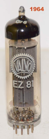 (!!!!) (Best Value Single) EZ81 Mullard Blackburn UK branded VALVO like new 1964 (57/40 and 58/40)