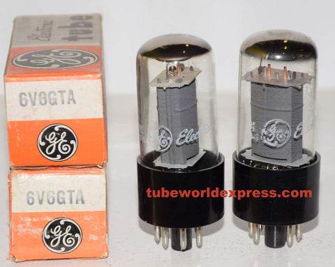 (!!!!) (Best GE Pair) 6V6GTA GE NOS 1971-1974 (44.5ma and 46.6ma)