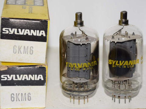 (!!) (Best Pair) 6KM6 Sylvania NOS (148ma and 147ma)
