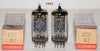 (!!!!!) (2ND BEST PAIR) 12AU7=ECC82 Telefunken Germany smooth plates NOS 1963 1-5% matched (9.4/9.4ma and 9.5/9.0ma)