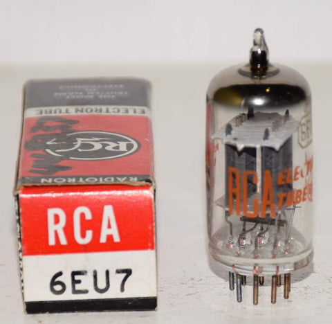 (!!!) (Recommended Single) 6EU7 RCA NOS 1967 (50/32 and 46/32)