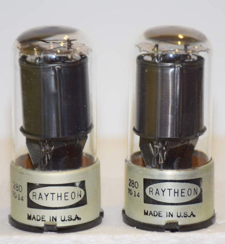 (!!) (1 Pair) 6SH7GT Ken Rad 1950's rebranded Raytheon NOS 1970 (8.0ma and 8.4ma)