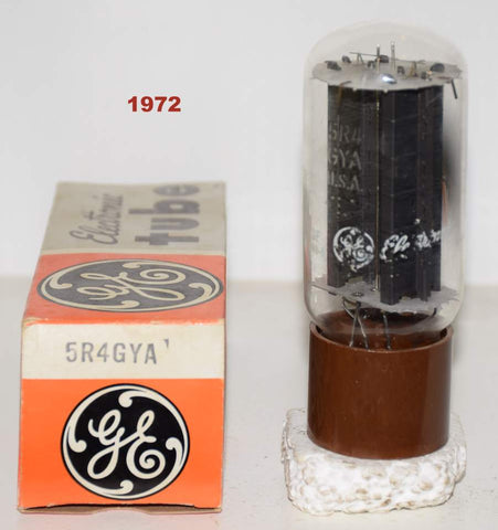 (!!) 5R4GYA GE brown base NOS 1972 (52/40 and 54/40)