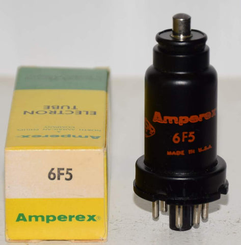 6F5 GE Amperex metal can NOS (1.0ma Gm=1500)