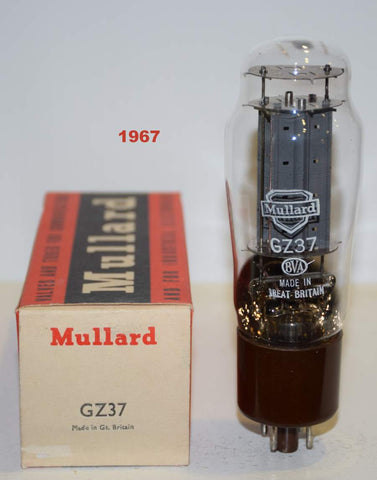 (!!!!) (Recommended Single) GZ37 Mullard UK NOS 1967 (50/40 and 50/40)