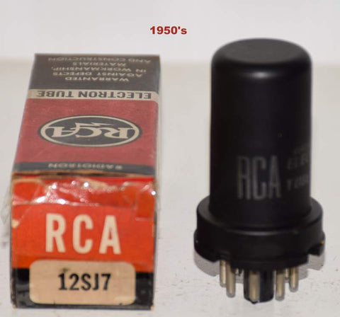 12SJ7 RCA metal can NOS 1950's (2.8ma)