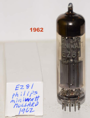 (!!!!!) (Best Value Single) EZ81 Philips Miniwatt by Mullard Blackburn UK 