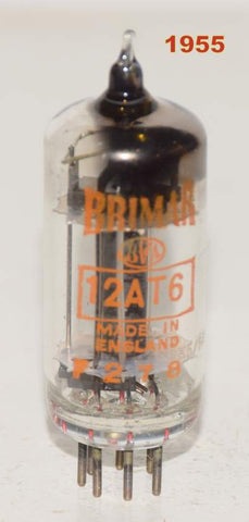 12AT6 Brimar BVA UK NOS 1955 in white box (71/60)