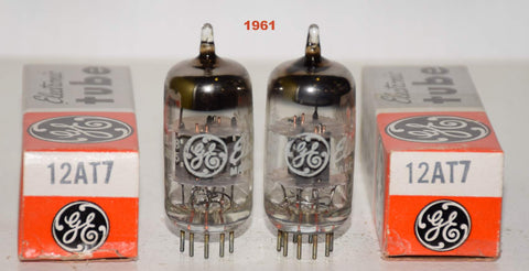 (!!!!) (Best Sound/Best Price) 12AT7 GE gray plates NOS 1961 (11.5/13ma and 13.5/11.5ma) (sweet sound)