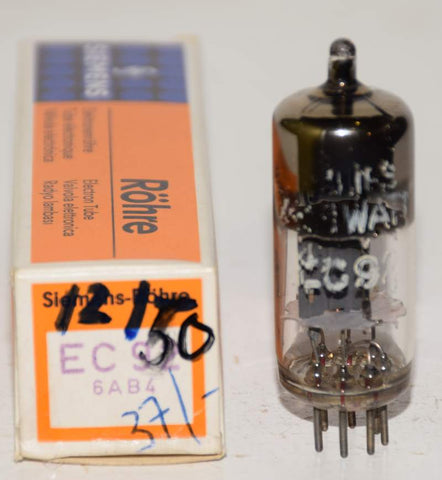 (!!) EC92 Siemens Halske NOS rebranded Philips Miniwatt 1968 