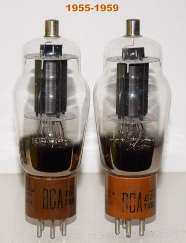 (!!!) (Pair 1950's) 807 RCA black plate NOS 1956-1959 in white boxes (60.5ma and 61.2ma) (same Gm)