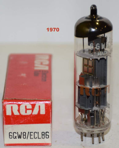 (!) (BEST VALUE) ECL86=6GW8 RCA Holland NOS 1970 (0.9ma and 34.5ma)