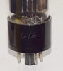 (!!!!) (Best Value Pair) 6V6GT GE coated glass NOS 1952 same date codes (56ma and 59ma)