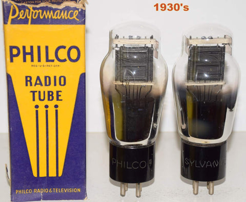 (!!!!!) (Excellent Pair) 10 Sylvania and Sylvania Philco 