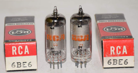 (!) (BEST PAIR) 6BE6 RCA NOS 1969-1970 (1.7ma and 1.9ma)