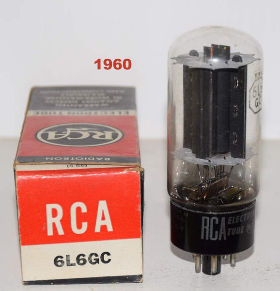 6L6GC RCA black plate NOS 1960