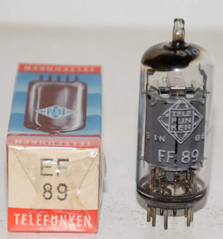 (!!!!) (Best Overall Single) EF89=6DA6 Telefunken Germany <> bottom NOS 1966 (10ma)