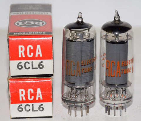 (!!) (PAIR) 6CL6 RCA NOS 1967-1968 (25.2ma and 25.5ma)