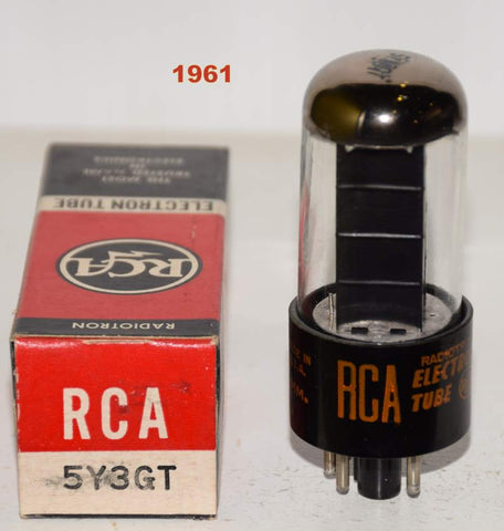 (!!) (Best Value) 5Y3GT Sylvania branded RCA NOS 1961 (60/40 and 70/40)