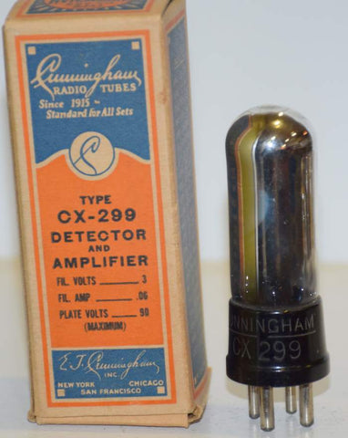 CX-299=99 Cunningham NOS 1930 era (2.1ma)