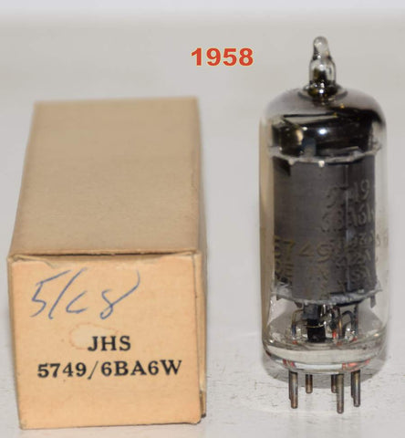 JHS-5749=6BA6W Sylvania NOS 1958 (9.2ma)
