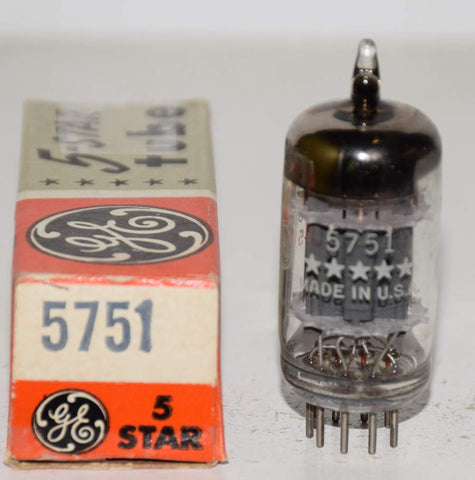 (!!!) (BEST SINGLE) 5751 GE 5 Star triple mica NOS 1958-1959 (2.3/2.4ma)