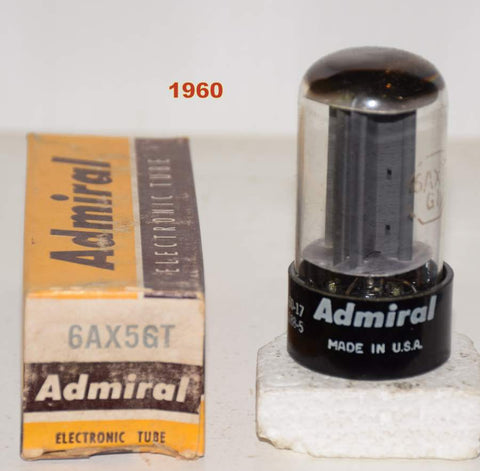 6AX5GT RCA branded Admiral NOS 1960 (52/40 and 55/40)