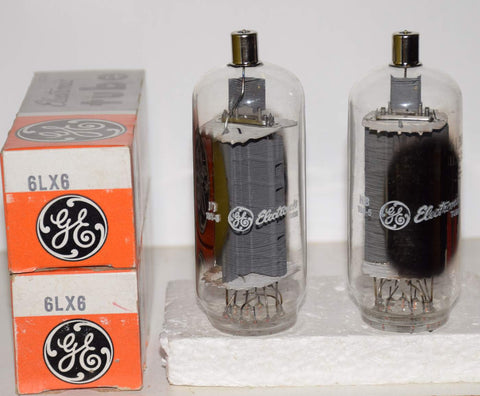 (!!) (PAIR) 6LX6=6LF6 GE NOS (90ma and 92ma) (same Gm)