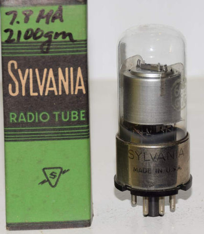 6C5GT Sylvania NOS 1940's (7.8ma)