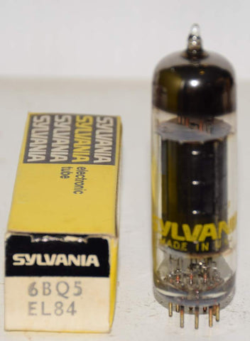 (!) (SINGLE) 6BQ5 Sylvania black plate NOS 1970's (46ma)