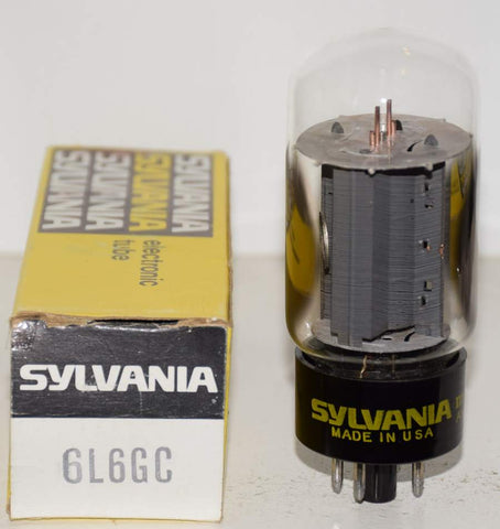 (!!!) (Recommended Single) 6L6GC Sylvania clear top NOS 1960's (85ma)