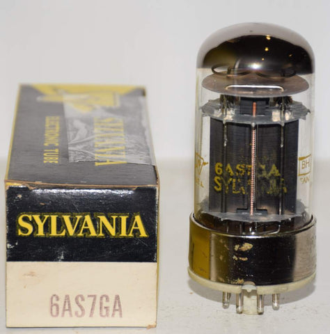(!!) (BEST SINGLE) 6AS7GA Sylvania metal base NOS 1960's (103/106ma)