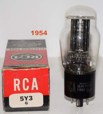 (!!!) 5Y3G Sylvania branded RCA NOS 1954 (49/40 and 52/40)