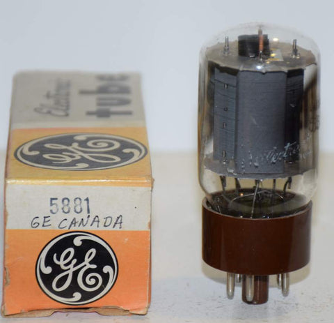 (!!) (Recommended Single) 5881 GE Canada NOS 1977 (75.5ma) (same build as Tungsol)
