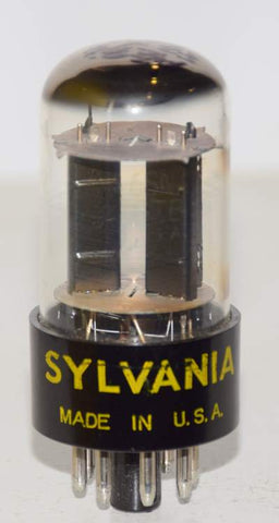 (!!!) (Recommended Single) 6SN7GTB Sylvania used/tests like new 1960's (8.2ma and 7.6ma)