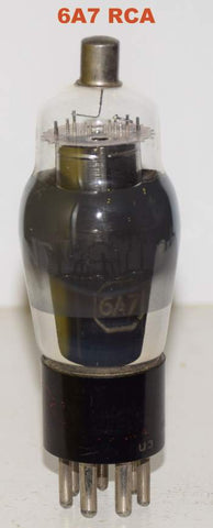 6A7G RCA used/tests like new 1940's faded printing (53/29)