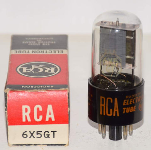 (!!!) 6X5GT RCA black plates NOS 1965 (60/40 and 64/40)