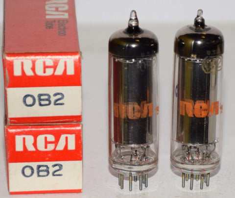 (!!) (Recommended Pair) 0B2 RCA NOS 1975 (neon gas)