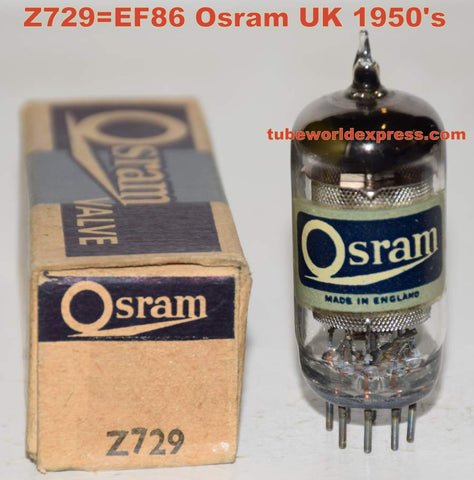 (!!!!) (Good Value Single) Z729=EF86 OSRAM UK NOS 