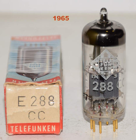 (!!) (Single) E288CC=8223 Siemens Halske Germany rebranded Telefunken NOS 1965 (41/29ma)