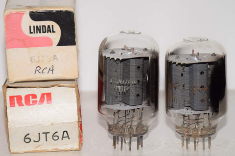 (!!!!) (Pair) 6JT6A RCA NOS (90ma and 84ma)